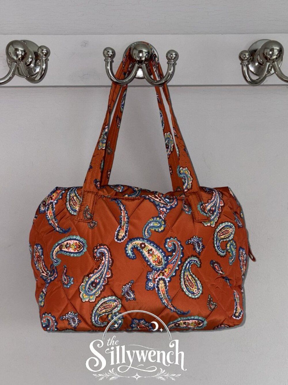 Vera Bradley Manor Paisley Slouchy Satchel in Ultralight